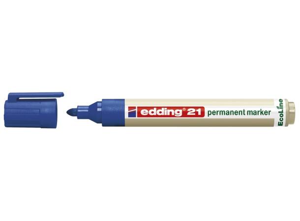 Merkepenn Edding 21 blå 